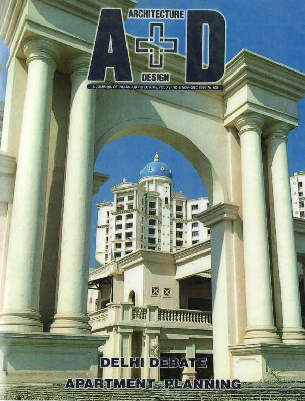 Architecture Design (A+D) A Journal of Indian Architecture - November December 1999. Vol XVI