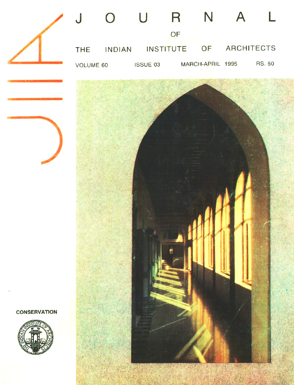 Journal of the Indian Institute of Architects - April 1995. Vol 60 Issue 03.