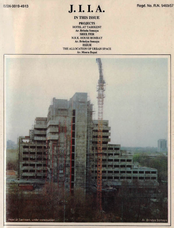 Journal of the Indian Institute of Architects - January 1991