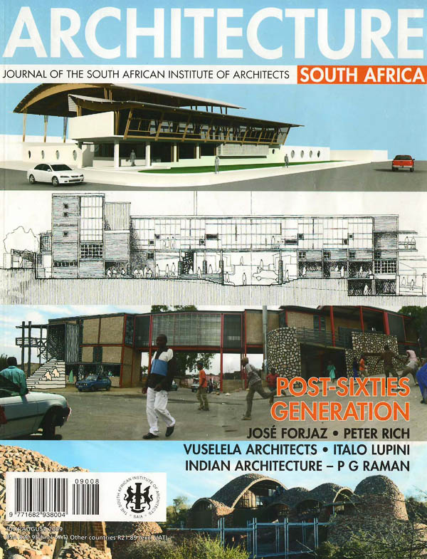 Journal of the South African Institute of Architects - July 2009.