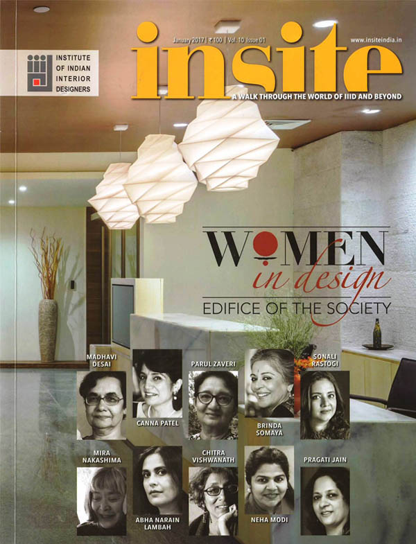 Forging a strong foundation of success by Brinda Somaya; INSITE Magazine - January 2017. Vol 10 Issue 01.